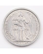 New Caledonia French Territory 1949  50 Centimes Aluminum 18mm Choice UNC