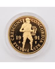 1991 Netherlands 1 Ducat gold coin Choice Gem Proof