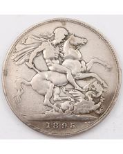 1895 Great Britain silver Crown LIX circulated