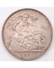1889 Great Britain silver Crown nice EF+
