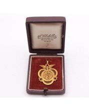 1931 Dunlop Auto/Cycle race award 18K gold medal 