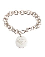 Tiffany & Co Sterling Silver Round Return to Tiffany Chain Bracelet