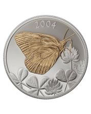 2004 Canada 50-cent Clouded Sulphur Butterfly Sterling Silver Coin