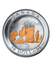 2004 Canada $20 Hopewell Rocks - Pure Silver Coin