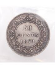 1873 Newfoundland 50 cents ICCS VF-30