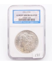 1902 O Morgan silver dollar NGC AU