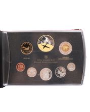 2009 Canada Proof Silver Set - Anniversary of Flight Dollar with Gold Plating