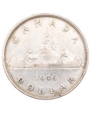 1946 Canada silver dollar nice FINE