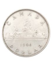 1946 Canada silver dollar VF
