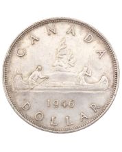 1946 Canada silver dollar VF+ very small rim bump
