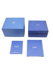 Piaget Blue Watch box with outer box and booklets, circa 2000