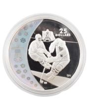 RCM 2007 $25 Sterling Silver Coin Vancouver Olympic Winter Games: Ice Hockey 