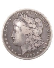 1890 CC Morgan silver dollar FINE