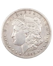 1890 CC Morgan silver dollar EF
