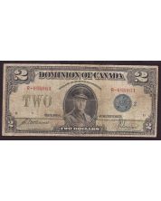 1923 Canada $2 banknote DC-26h McCavour Saunders R-686061 Fine