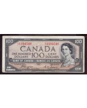 1954 Canada $100 Devils Face note BC35a A/J 1194546 F+