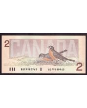 1986 Canada $2 banknote Thiessen Crow BBP9980965 BC55bSB UNC+