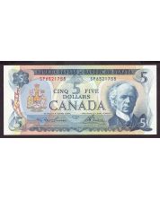 1972 Canada $5 banknote BC48b Lawson Bouey SP6521755 CH UNC