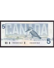 1986 Canada $5 banknote Crow Bouey ENA8281862 UNC