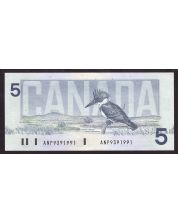 2x 1986 Canada $5 consecutive notes Knight Theissen ANP 0698982-3 Choice UNC