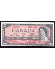 1954 Canada $2 banknote Lawson Bouey V/G 1068340 Choice UNC