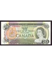 1969 Canada $20 banknote  Beattie Rasminsky EZ3149087 nice UNC
