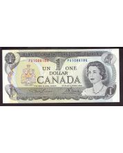 1973 Canada $1 banknote Lawson Bouey PA 1084184 EF/AU