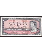 1954 Canada $2 banknote Bouey Rasminsky K/G5244319 Choice UNC