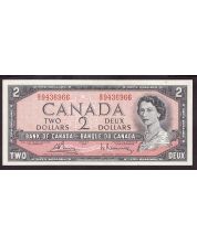 1954 Canada $2 banknote Bouey Rasminsky B/G9436966 Choice UNC