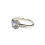 14K White Gold Tanzanite Diamond Engagement Ring 