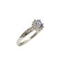 14K White Gold Tanzanite Diamond Engagement Ring 