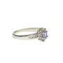 14K White Gold Tanzanite Diamond Engagement Ring 