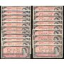 20 x Canada 1954 $2 banknotes mixed signatures and prefix FINE or better