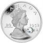 2012 Canada $20 The Queen's Diamond Jubilee with Crystal Fine Silver Coin