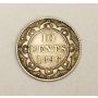 1896 Newfoundland 10 Cents Very Good condition VG8 