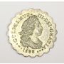 1688/1788 William III Revolution Jubilee Halfpenny scalloped edge medalet