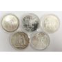 1980 Moscow Olympics .900 silver 28 coin set 