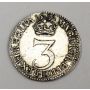 1689 three pence Great Britain 3d EF45
