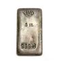  JM Johnson Matthey 5 oz poured silver bar 999+ 
