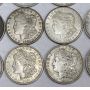 1921 Morgan silver dollar roll 20 coins  VF to EF