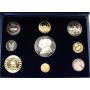 1971 Empire of Iran Gold & Silver 9-coin proof set 