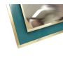 Rolex table Mirror brass and green enamel 