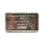 .999 1000 grains silver bar Leaning Tower of Pisa s#43 Jacques Cartier Mint 1974