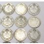 40x Canada 10 cent silver coins King George V 1912-1936 