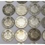 40x Canada 10 cent silver coins King George V 1912-1936 
