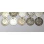40x Canada 10 cent silver coins King George V 1912-1936 