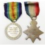 WW1 1914-15 Bronze Star and Victory Medal 