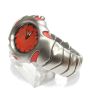 Oakley Blade Brushed Stainless Steel Red Dial Watch