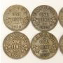 1922 1923 1924 1925 1926 1927 1930 1931 Canada key date small cents VG