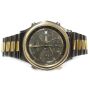 Seiko Quartz Chronograph 7A38-725A Gold and Black Vintage Watch